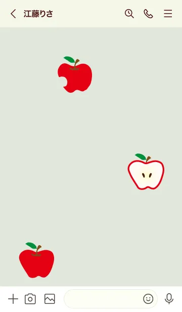[LINE着せ替え] かわいい りんご16の画像3