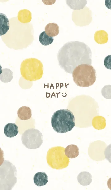 [LINE着せ替え] 水彩丸 茶グレー5の画像1