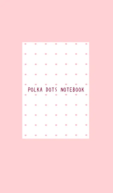 [LINE着せ替え] 水玉ノートの着せかえ/コーラルピンクの画像1