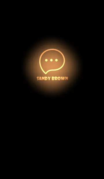 [LINE着せ替え] Sandy Brown Neon Theme V2 (JP)の画像1