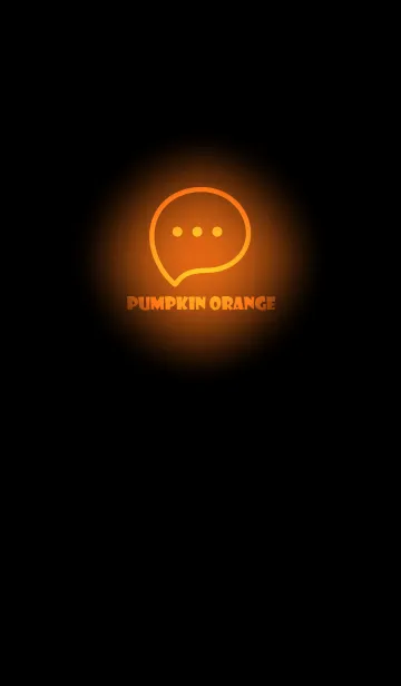 [LINE着せ替え] Pumpkin Orange Neon Theme V2 (JP)の画像1