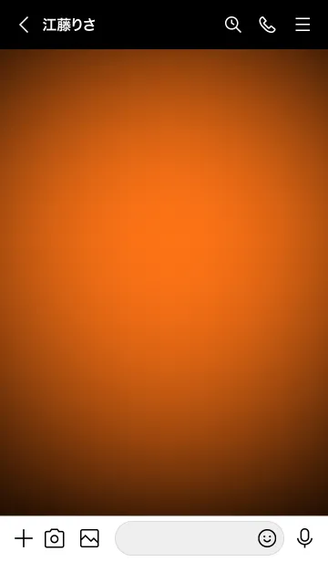 [LINE着せ替え] Pumpkin Orange Neon Theme V2 (JP)の画像3