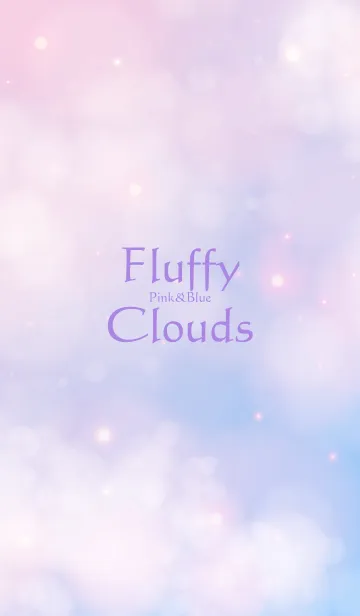 [LINE着せ替え] Fluffy Clouds-Pink&Blue 14の画像1