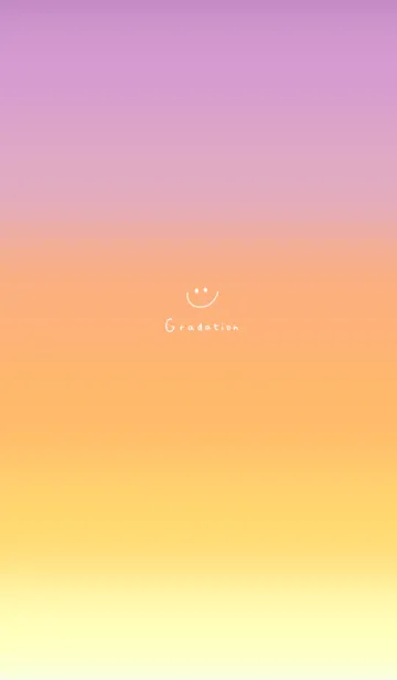 [LINE着せ替え] グラデーションとスマイル。の画像1