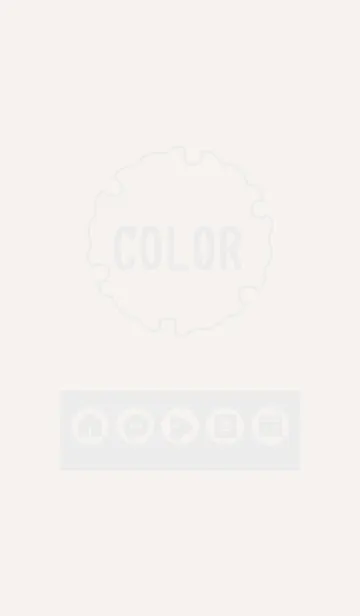 [LINE着せ替え] beige color G06の画像1