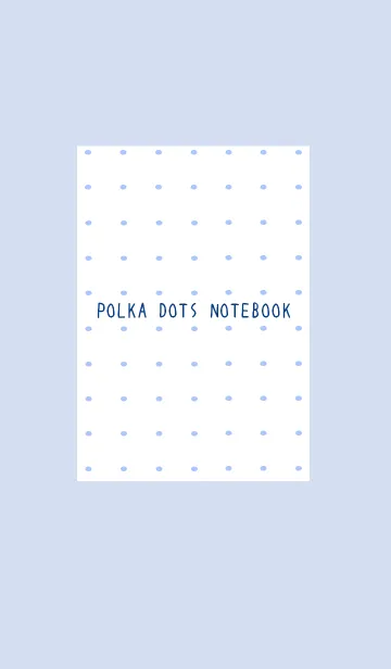 [LINE着せ替え] 水玉ノートの着せかえ/ブルーグレイの画像1