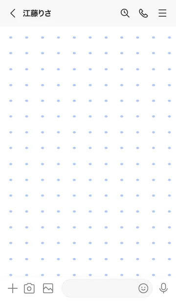 [LINE着せ替え] 水玉ノートの着せかえ/ブルーグレイの画像3