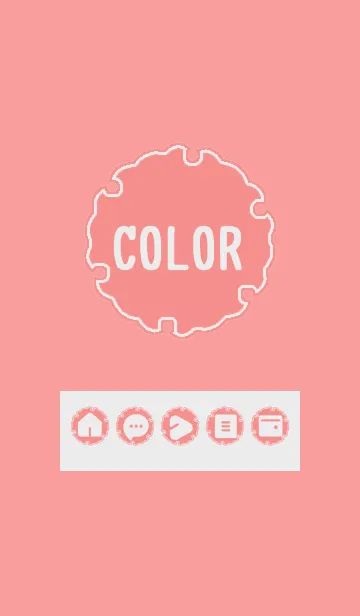 [LINE着せ替え] red color G06の画像1