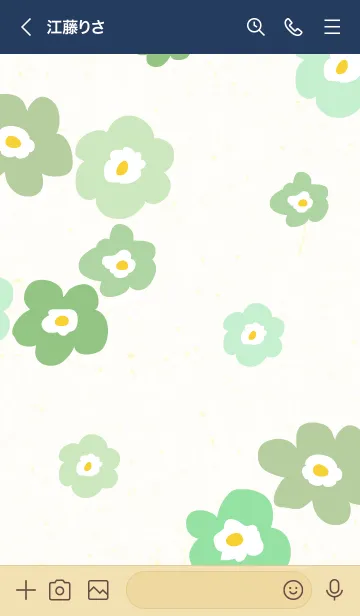 [LINE着せ替え] 6色の花輪19の画像3