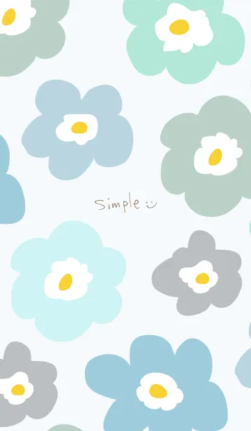 [LINE着せ替え] 北欧風 かわいい花23の画像1