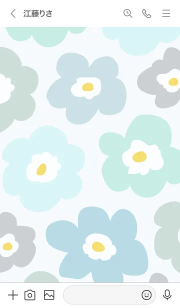 [LINE着せ替え] 北欧風 かわいい花23の画像3
