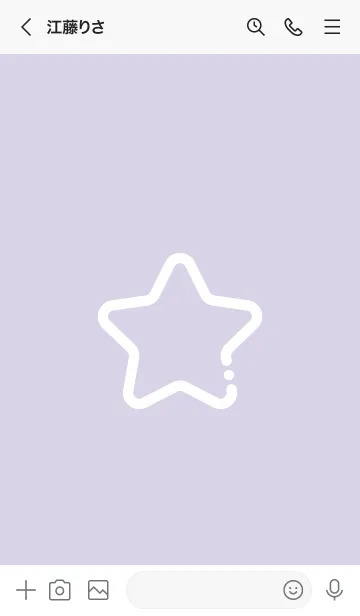 [LINE着せ替え] FLAT STAR / Crocusの画像3