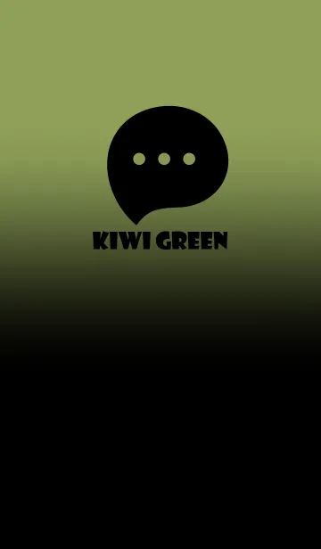 [LINE着せ替え] Black & Kiwi Green Theme V2 (JP)の画像1