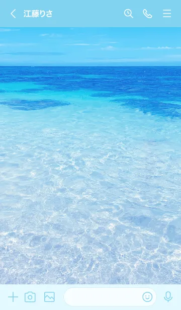 [LINE着せ替え] TRANSPARENT SEA-HAWAII.MEKYM 6の画像2