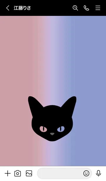 [LINE着せ替え] ブラック キャット 47の画像3