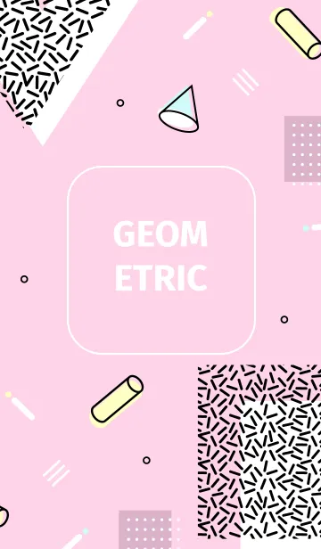 [LINE着せ替え] Geometric Pastel Pink 4の画像1