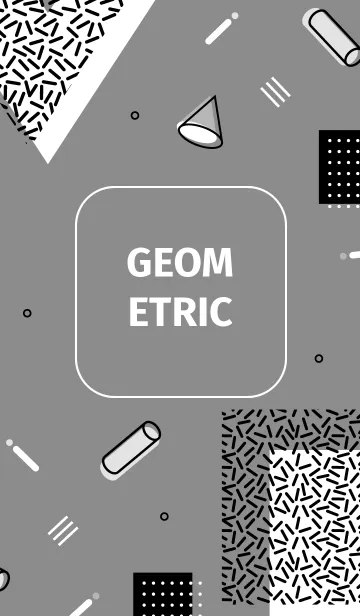 [LINE着せ替え] Geometric Gray 4の画像1