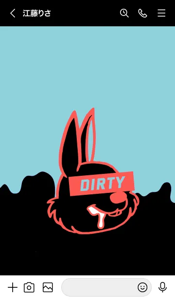 [LINE着せ替え] ダーティー ラビット 77の画像3