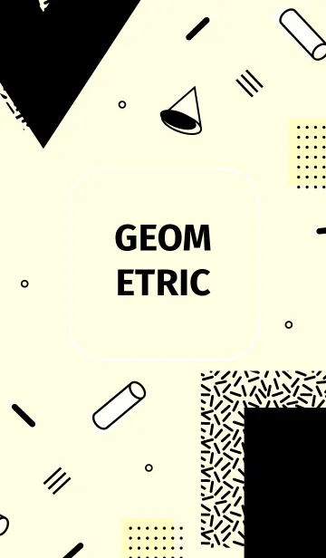 [LINE着せ替え] Geometric Half and Halfの画像1