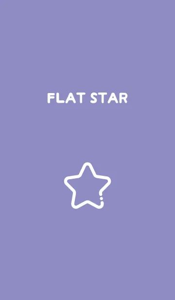 [LINE着せ替え] FLAT STAR / Wistariaの画像1