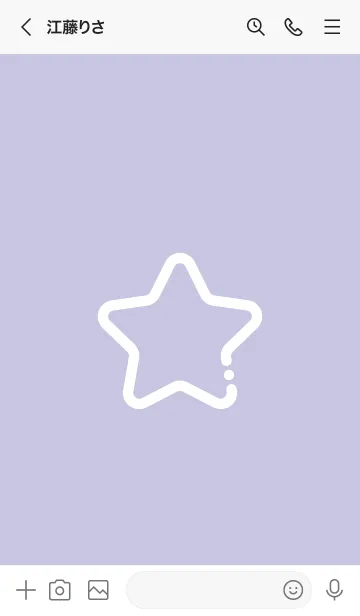 [LINE着せ替え] FLAT STAR / Wistariaの画像3