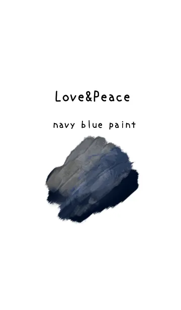 [LINE着せ替え] 油絵アート【navy blue paint 199】の画像1