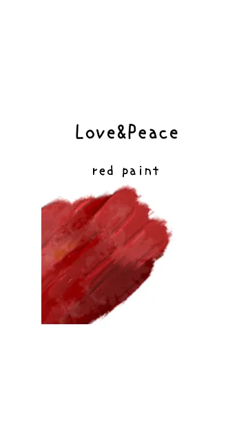 [LINE着せ替え] 油絵アート【red paint 200】の画像1