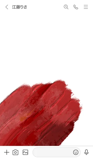 [LINE着せ替え] 油絵アート【red paint 200】の画像3