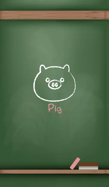 [LINE着せ替え] blackboard Pig 59の画像1