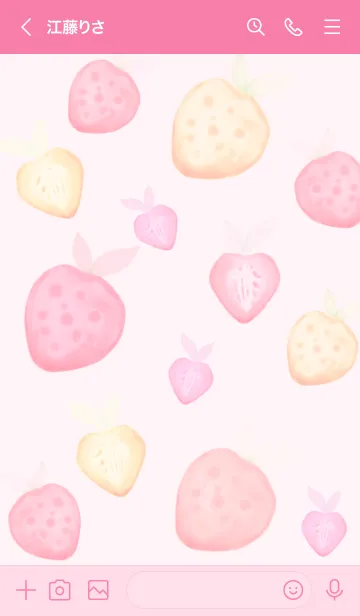 [LINE着せ替え] Wonderful pastel strawberry 13の画像3