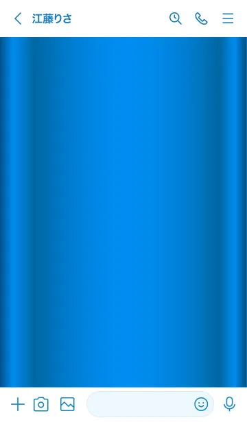 [LINE着せ替え] Simple Gradation -GlossyBlue 18-の画像3