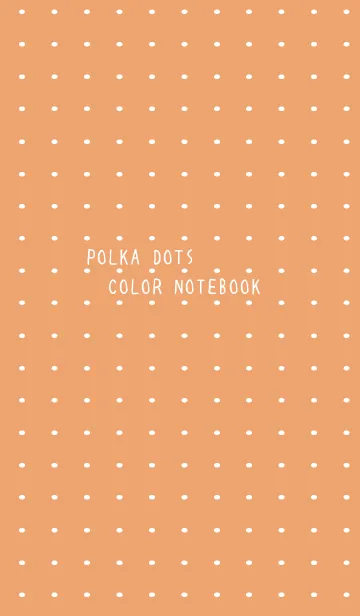 [LINE着せ替え] 水玉カラーノートの着せかえ/オレンジの画像1