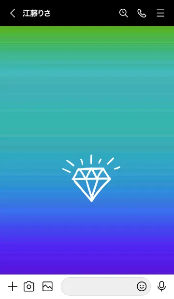 [LINE着せ替え] グラデーション ダイアモンド  146の画像3