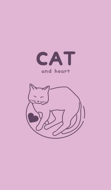 [LINE着せ替え] ネコとハート Liraの画像1