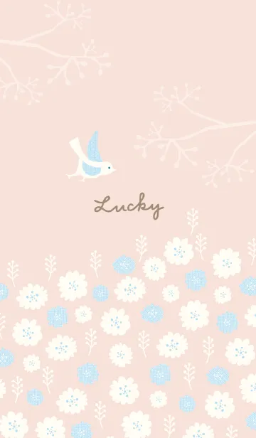 [LINE着せ替え] 北欧風 鳥と花22の画像1