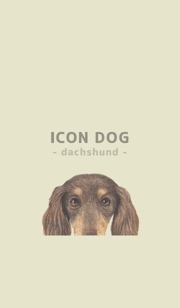 [LINE着せ替え] ICON DOG - ダックスフンド - PASTEL YE/10の画像1