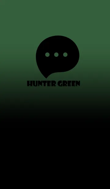 [LINE着せ替え] Black & Hunter Green Theme V2 (JP)の画像1