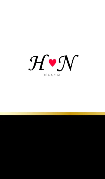 [LINE着せ替え] LOVE-INITIAL H&N イニシャル 4の画像1