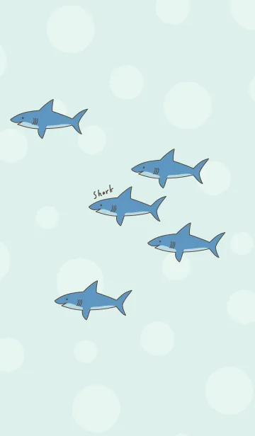 [LINE着せ替え] サメ たくさん13の画像1