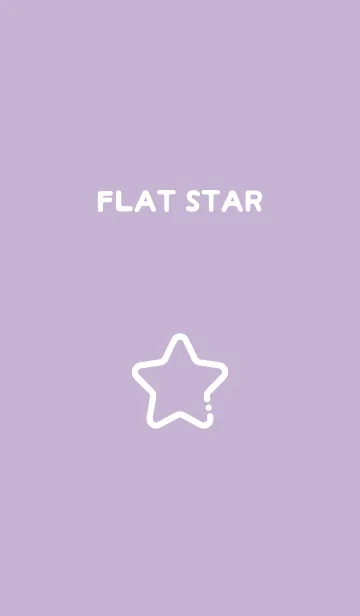 [LINE着せ替え] FLAT STAR / Lavenderの画像1