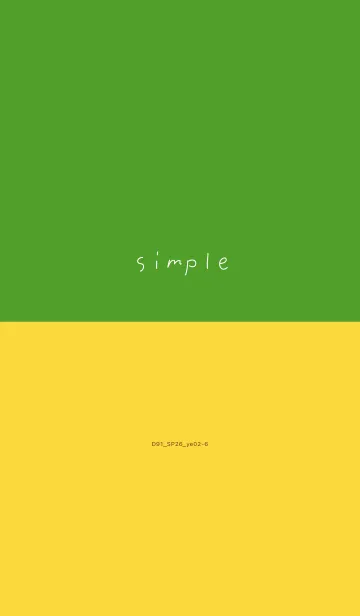 [LINE着せ替え] D91_26_イエロー2-6の画像1