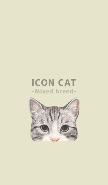 [LINE着せ替え] ICON CAT - ミックス - PASTEL YE/05の画像1