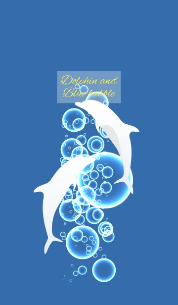 [LINE着せ替え] dolphin and Blue bubble 30の画像1