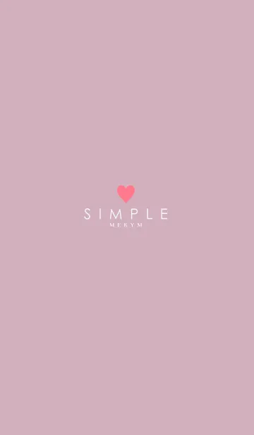 [LINE着せ替え] DUSKY PINK.SIMPLE-HEART 46の画像1