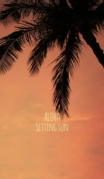 [LINE着せ替え] ALOHA Setting sun...7の画像1