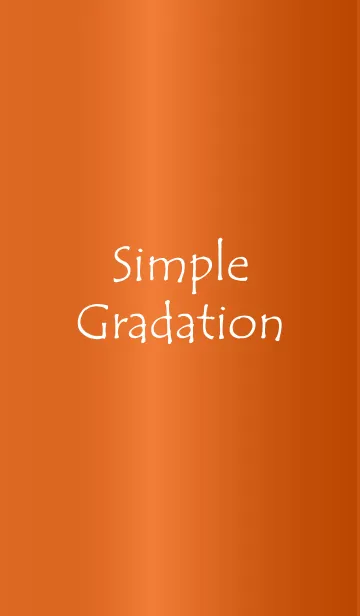 [LINE着せ替え] Simple Gradation -GlossyOrange 7-の画像1