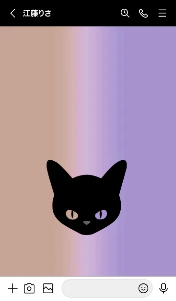 [LINE着せ替え] ブラック キャット 48の画像3