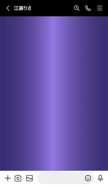 [LINE着せ替え] Simple Gradation -GlossyPurple 14-の画像3