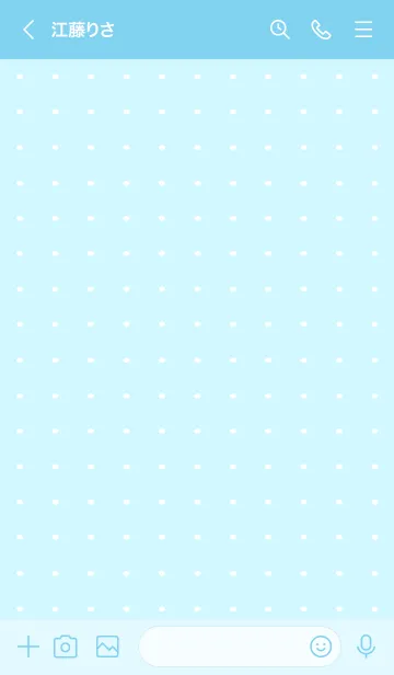 [LINE着せ替え] 水玉カラーノートの着せかえ/ライトブルーの画像3