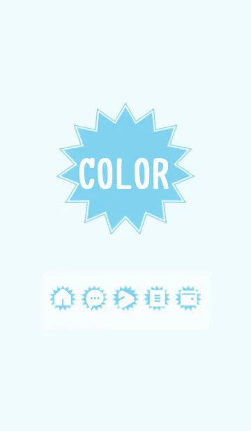 [LINE着せ替え] blue color H08の画像1